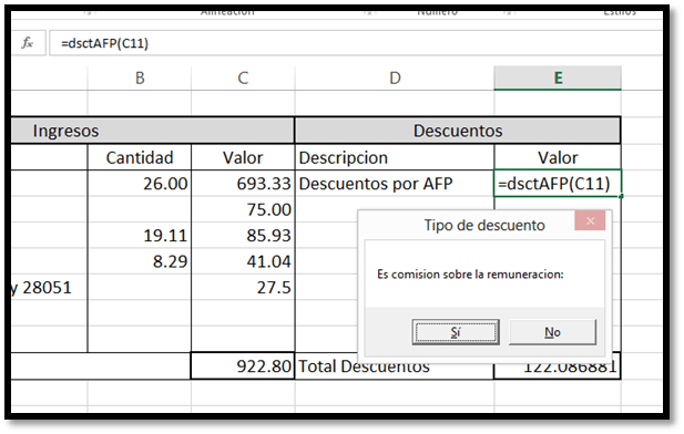 UDF para calcular el Descuento de AFP « Excel Avanzado