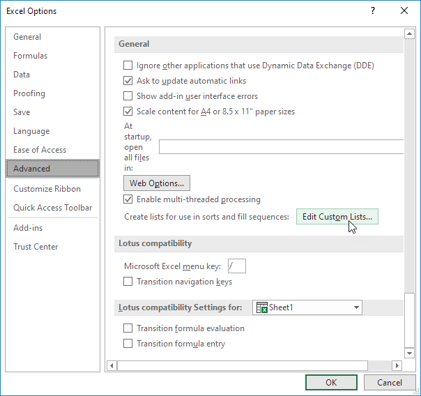 Custom Lists in Excel (In Easy Steps)