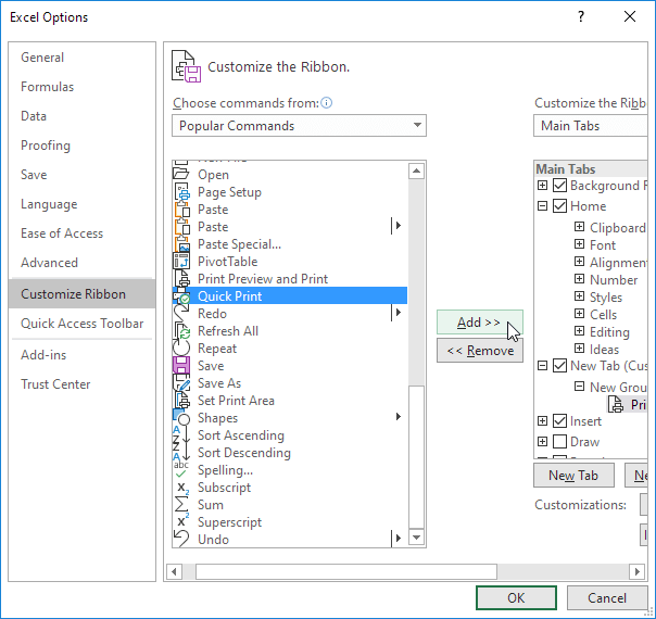 Customize the Ribbon in Excel (In Easy Steps)