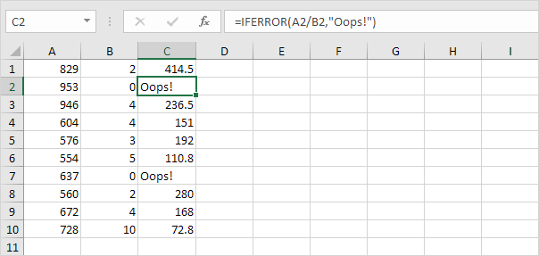 How to use the ISERROR function Easy Excel Formulas