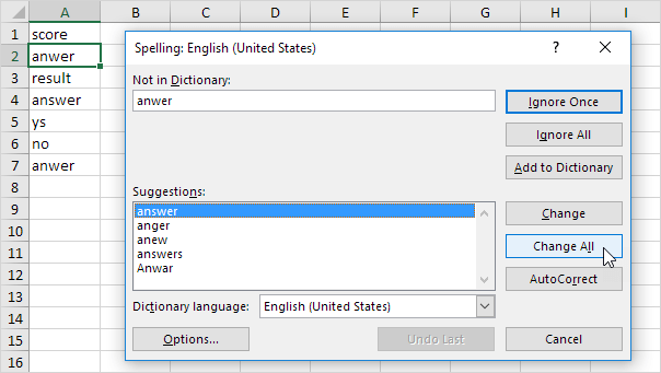 Spell Check in Excel - Step by Step Tutorial