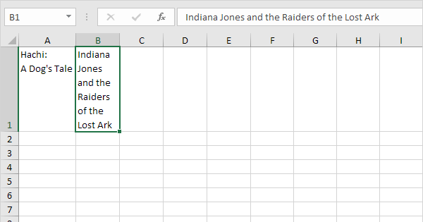Wrap Text in Excel Easy Excel Tutorial