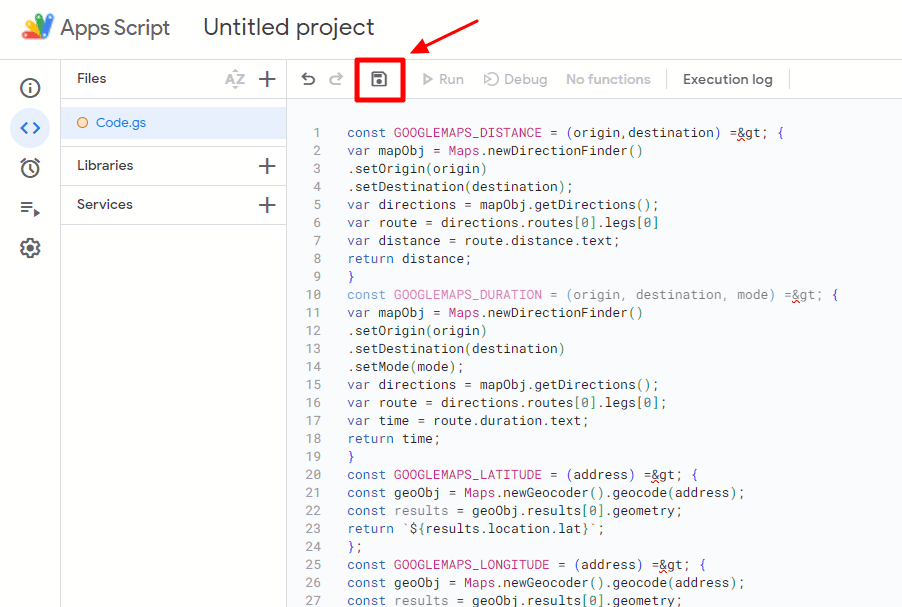 Google Tabelle Google Maps API excelhilfe.ch
