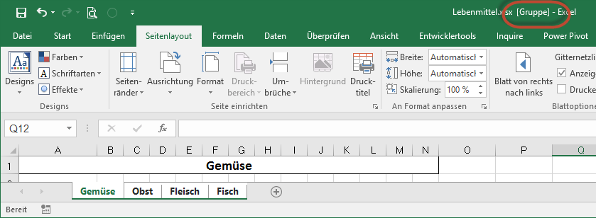 Seitenlayout Excel nervt