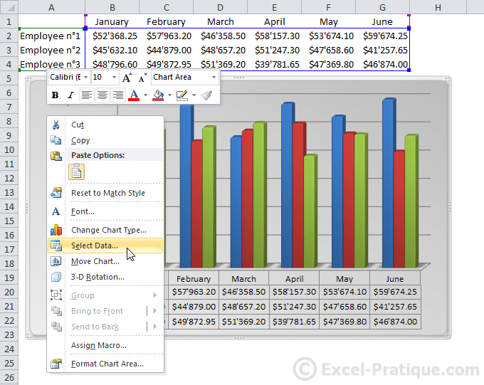 Excel Course Inserting Graphs
