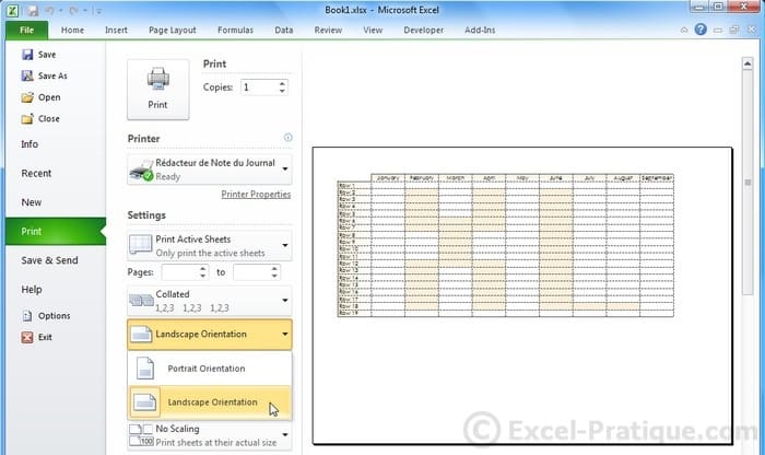 Excel Course Page Layout