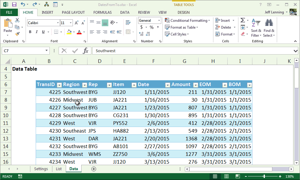 Date Data Validation DropDown Excel University