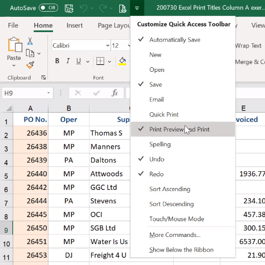 How to Repeat Column A on every Page in Excel Excel at Work