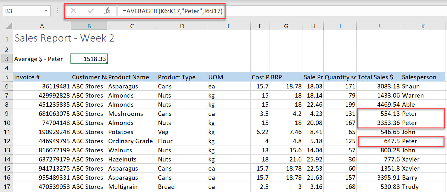 Average formula in Excel AVERAGE, AVERAGEIF, AVERAGEIFS function