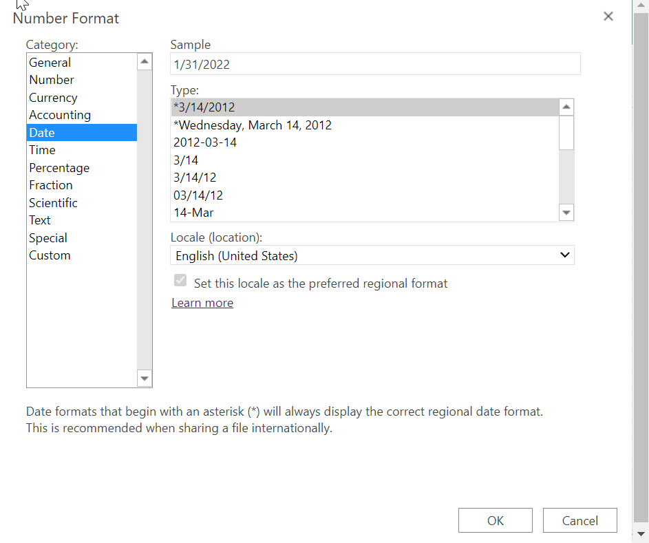 How to change date format in Excel 365 Online Excel at Work