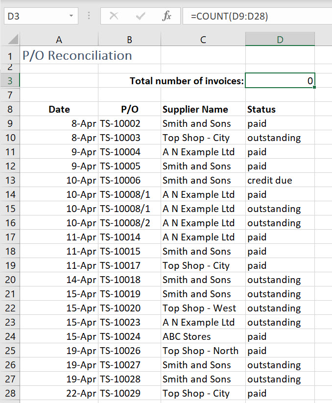 Excel Count cells with Text (3 easy functions + 9 valuable formula