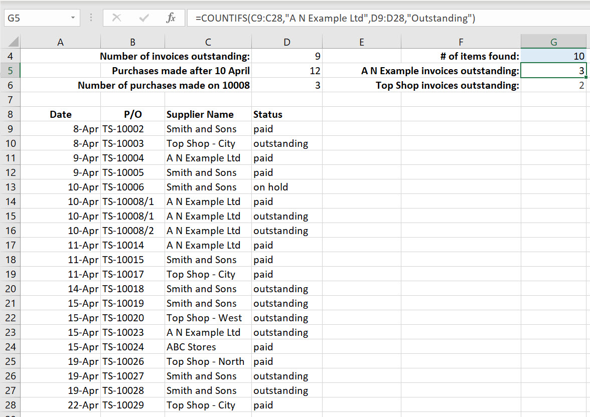 Excel Count cells with Text (3 easy functions + 9 valuable formula