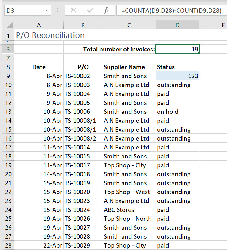 Excel Count cells with Text (3 easy functions + 9 valuable formula examples) Excel at Work