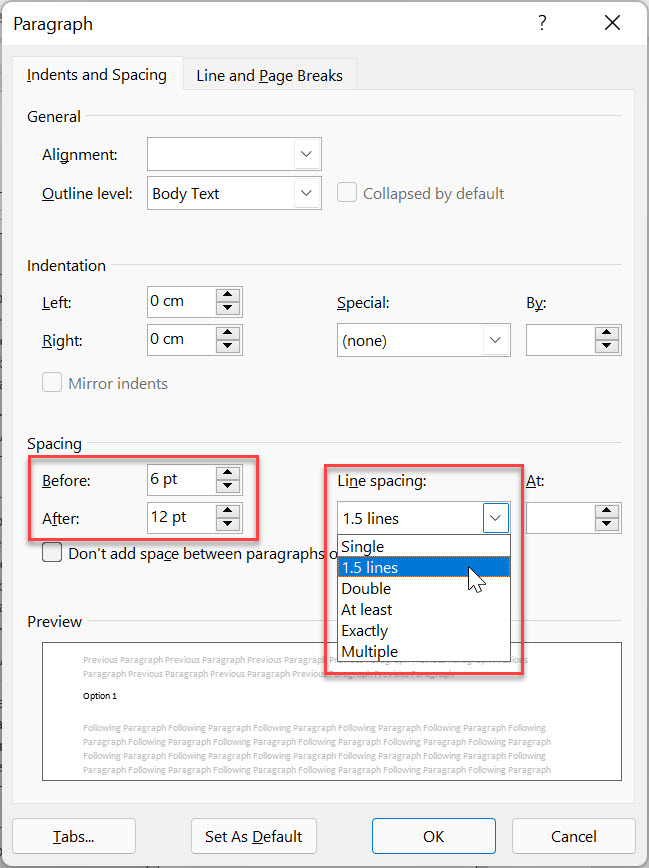 How to prevent a split Table in Word Excel at Work