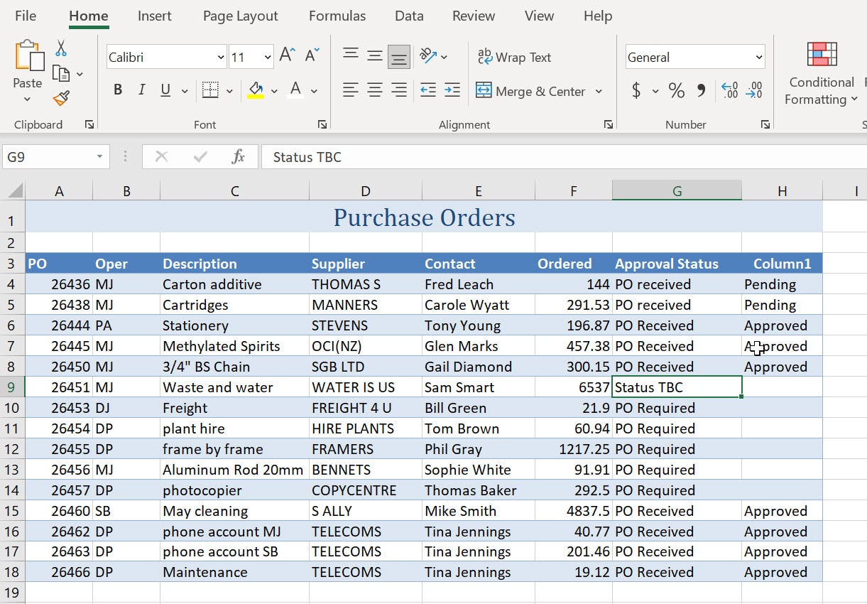 Excel How do I merge cells within a range that is formatted as a