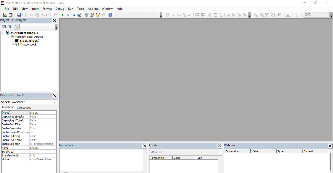 INTRODUCTION OF VISUAL BASIC EDITOR (VBE INTRODUCTION)