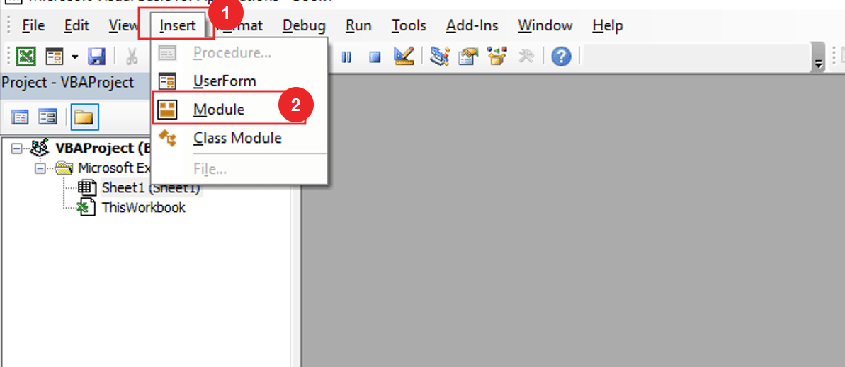 How to insert table in Excel using VBA