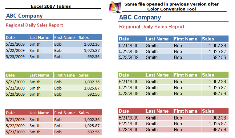 Excel's Color Palette Compatibility Solution