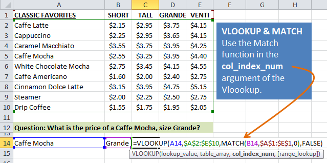 VLOOKUP & MATCH A Dynamic Duo Excel Campus