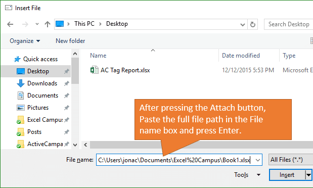 3 Ways to QUICKLY Attach Excel Files to Emails Excel Campus