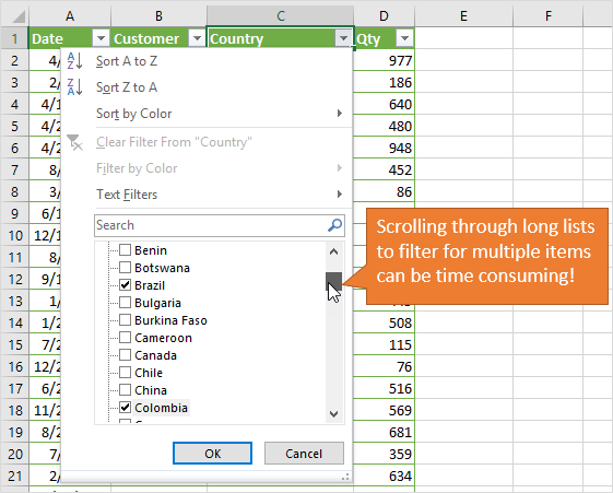 2 Ways to Filter for List of Items in Excel + Video Tutorial Excel Campus