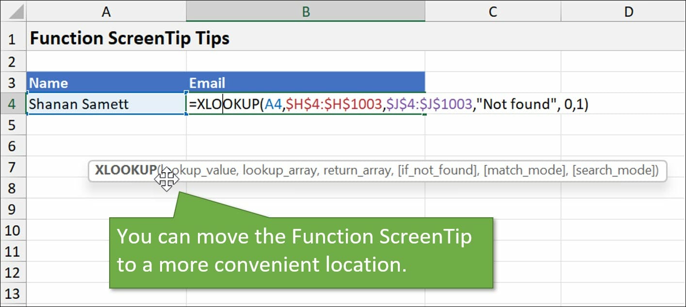 3 Tips for the Function ScreenTip in Excel Excel Campus