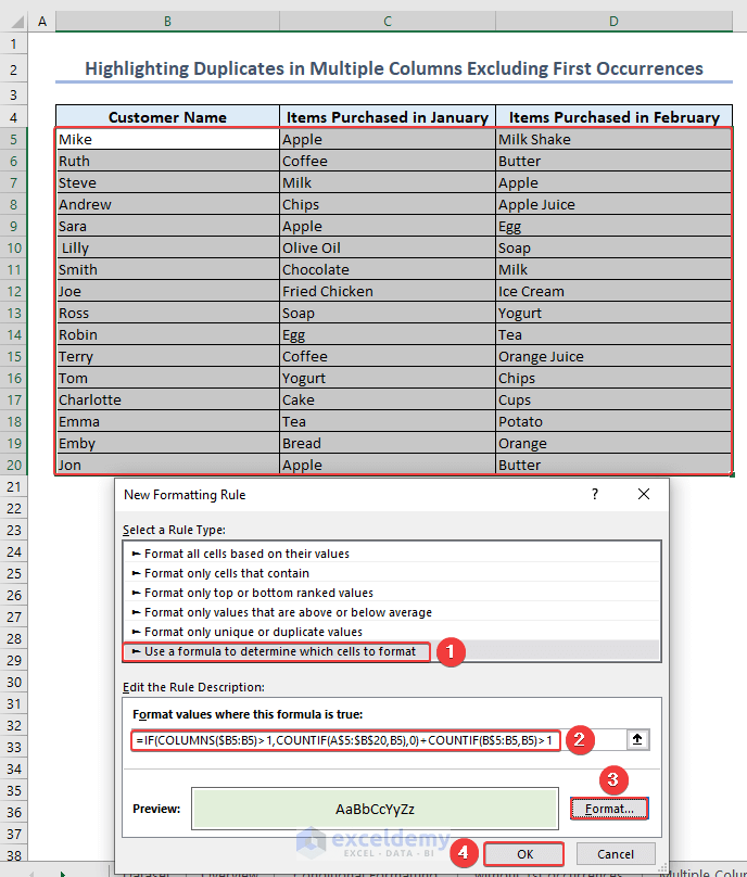 Find and Highlight Duplicates in Excel (3 Handy Ways)