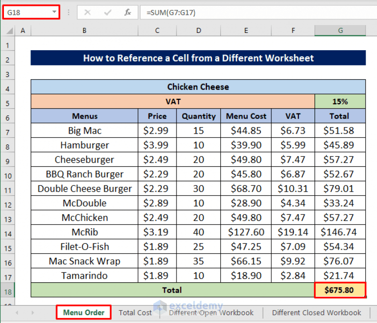 How Do I Reference A Cell In Another Worksheet In Excel Techwalla www