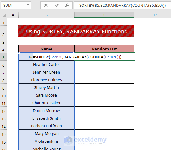 How to Randomize Rows in Excel (2 Easy Ways) ExcelDemy