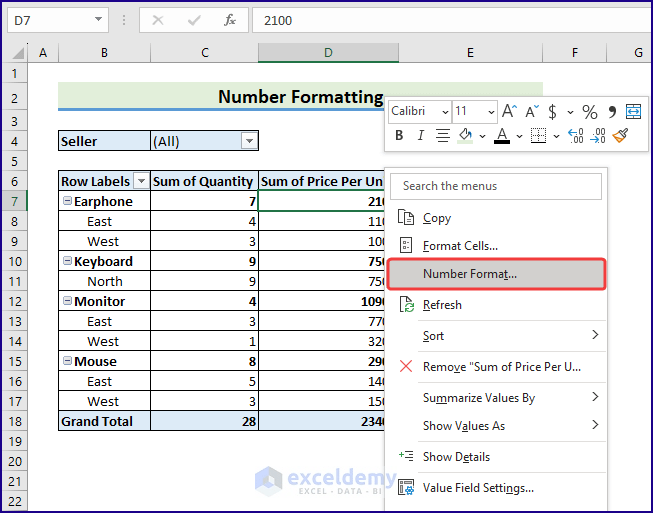 How to Format an Excel Pivot Table (The Complete Guide) ExcelDemy