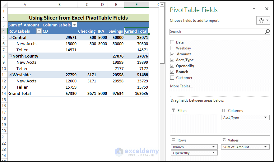 How to Use Slicer in Excel (Examples & Customizations)
