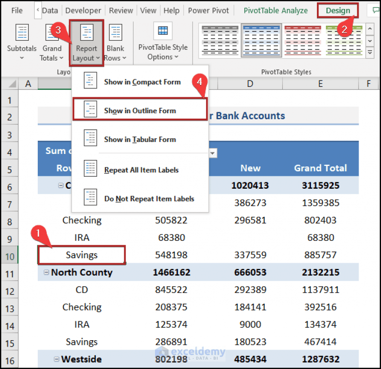 How to Create Pivot Table Report (with Easy Steps) ExcelDemy