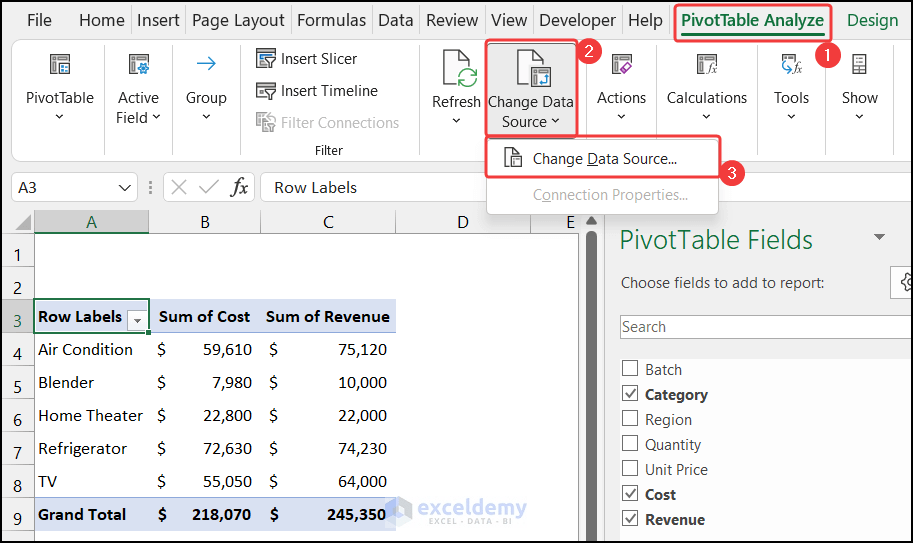 Excel Pivot Table Example (11 Different Case) ExcelDemy