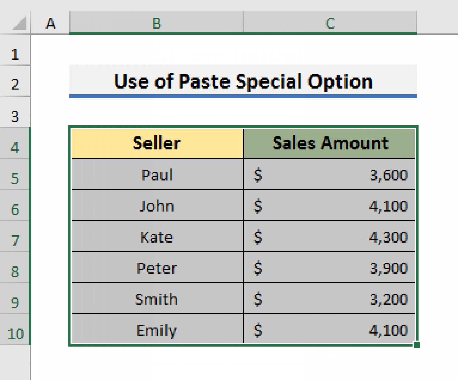 How to Change Vertical Column to Horizontal in Excel