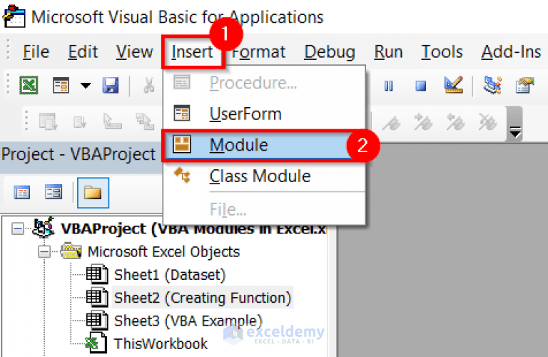 How to Use VBA Modules in Excel (8 Simple Ways) ExcelDemy