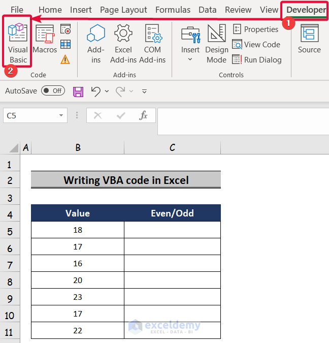 How to Write VBA Code in Excel (With Easy Steps) ExcelDemy