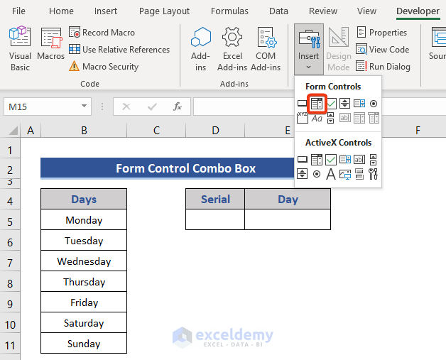 How to Use Excel Combo Box (A Complete Guideline) ExcelDemy