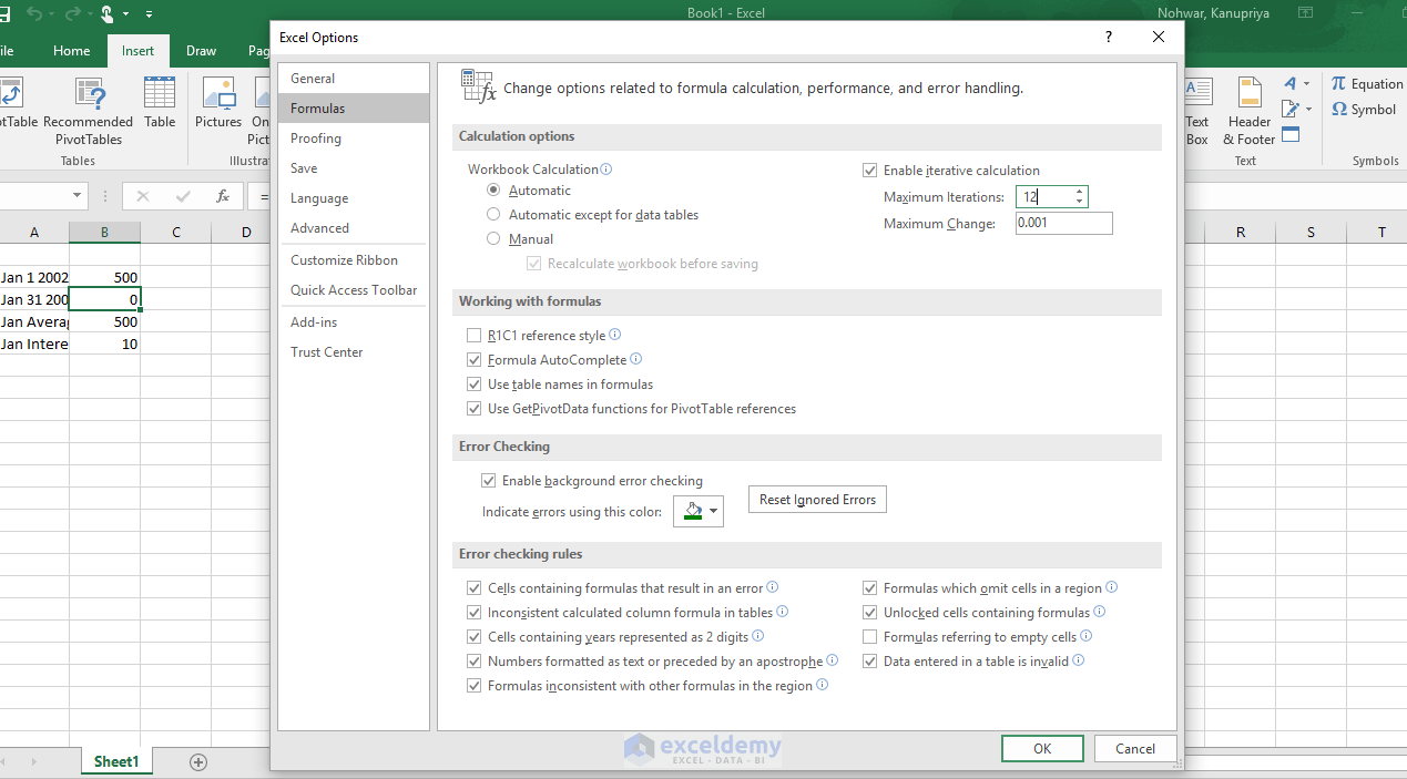 How to Find and Handle Circular Reference in Excel ExcelDemy