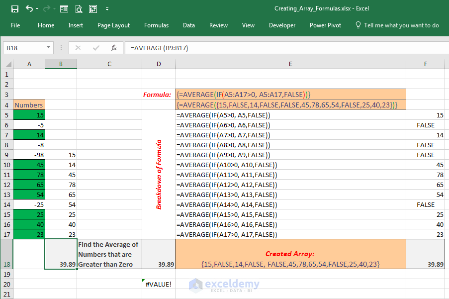 Excel Array Formula Basic 2 Breakdown of Array Formula ExcelDemy