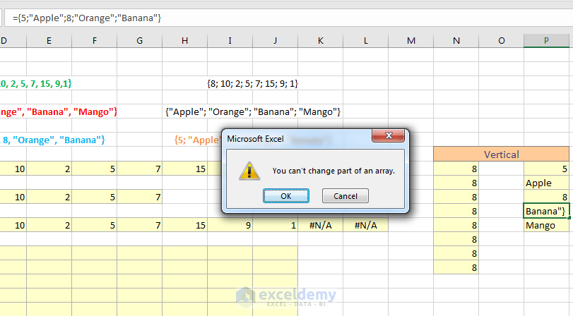 Excel Array Formula Basic What is an Array in Excel? ExcelDemy