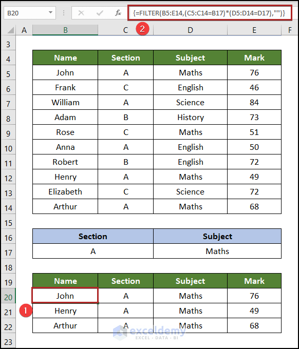 5 Examples of Using Array Formula in Excel ExcelDemy