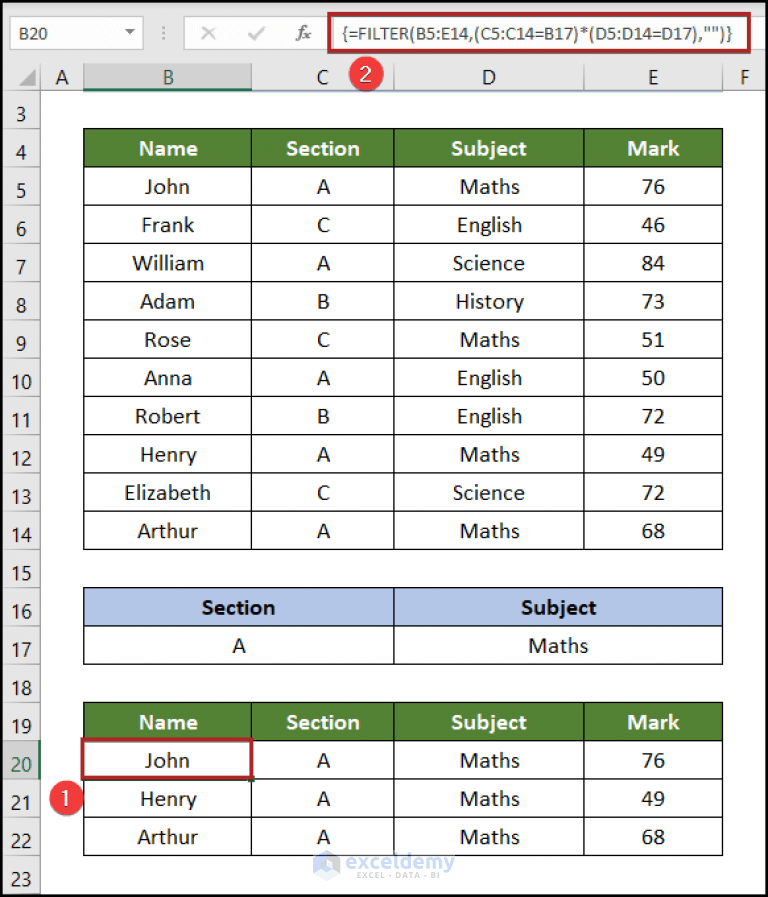 5 Examples of Using Array Formula in Excel ExcelDemy