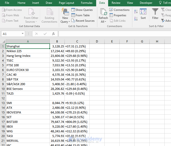 How to pull/extract data from a website into Excel automatically?