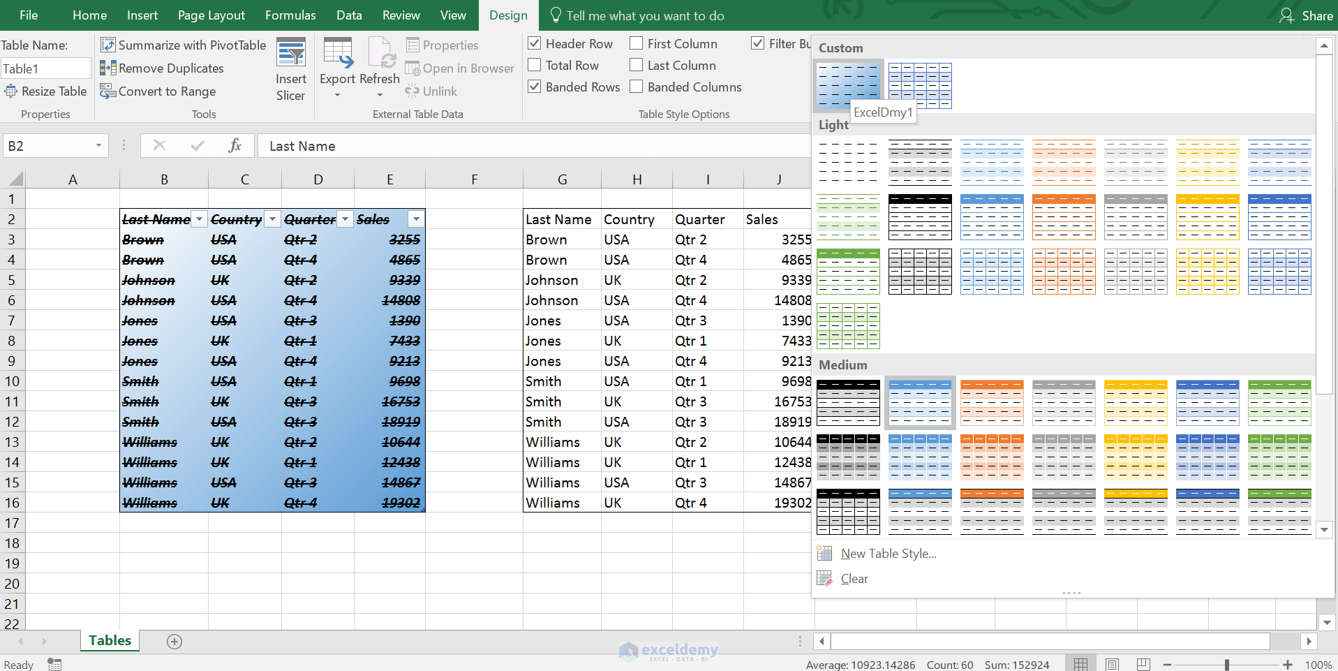 How To Create A New Table Format In Excel Printable Online