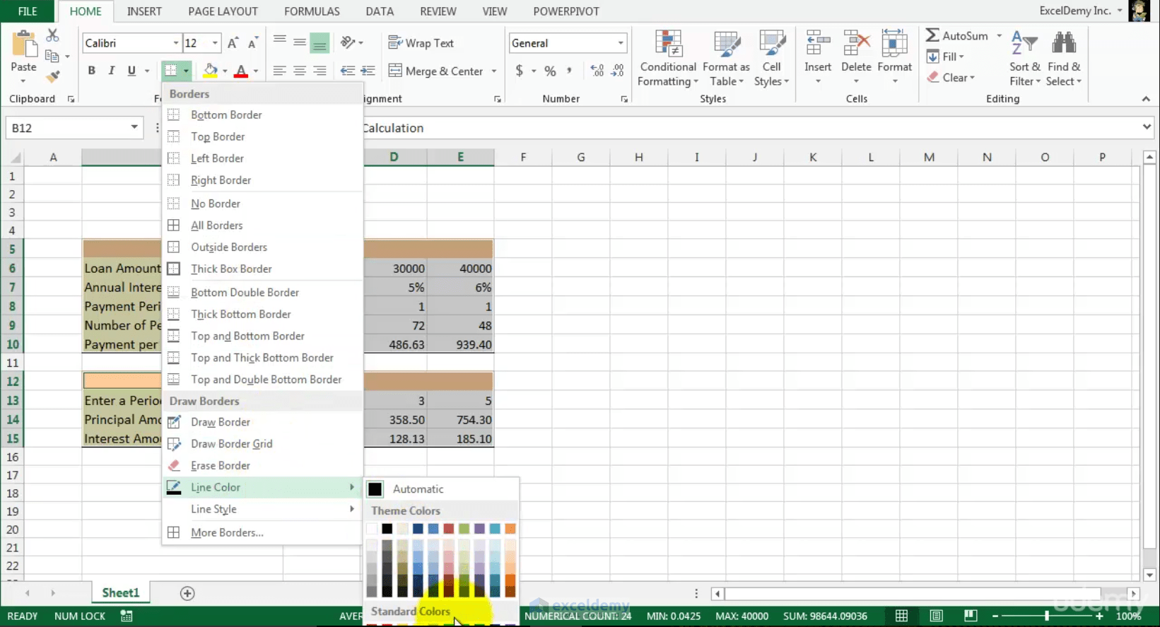 How to Add or Remove Cell Borders in Excel