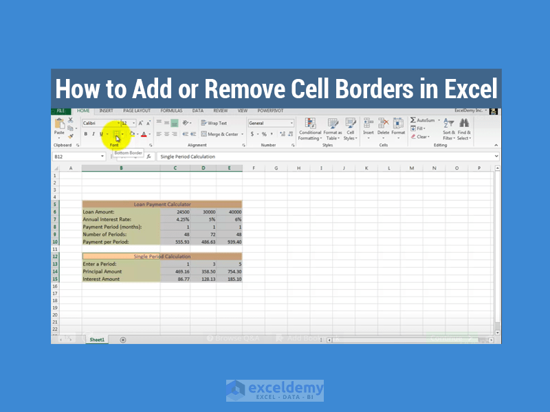 How to Add or Remove Cell Borders in Excel ExcelDemy