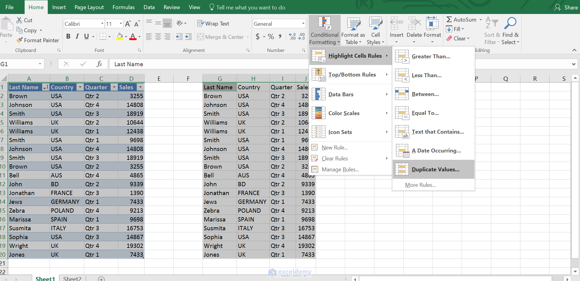 How to Remove Duplicate Rows in Excel Table ExcelDemy