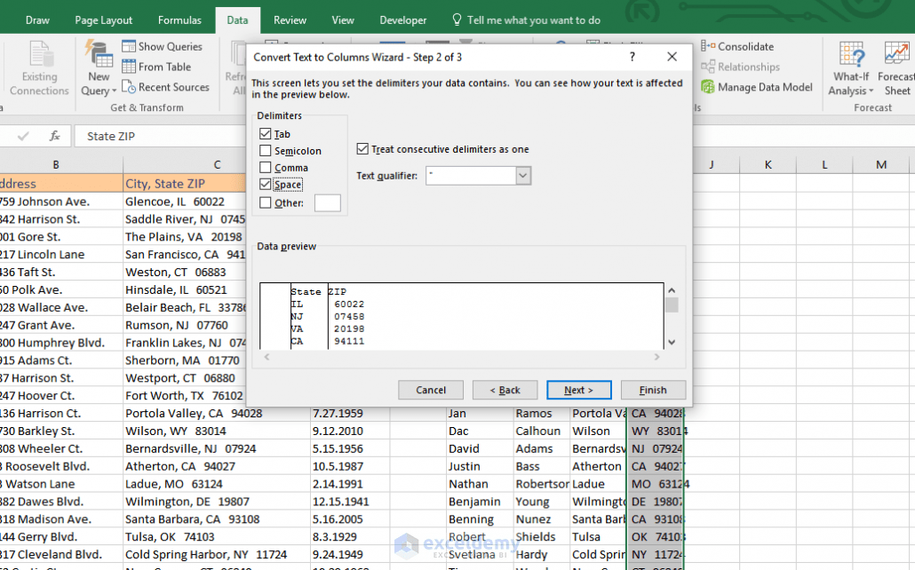 Text to Columns in Excel (Split Column, Text, Date, …) ExcelDemy