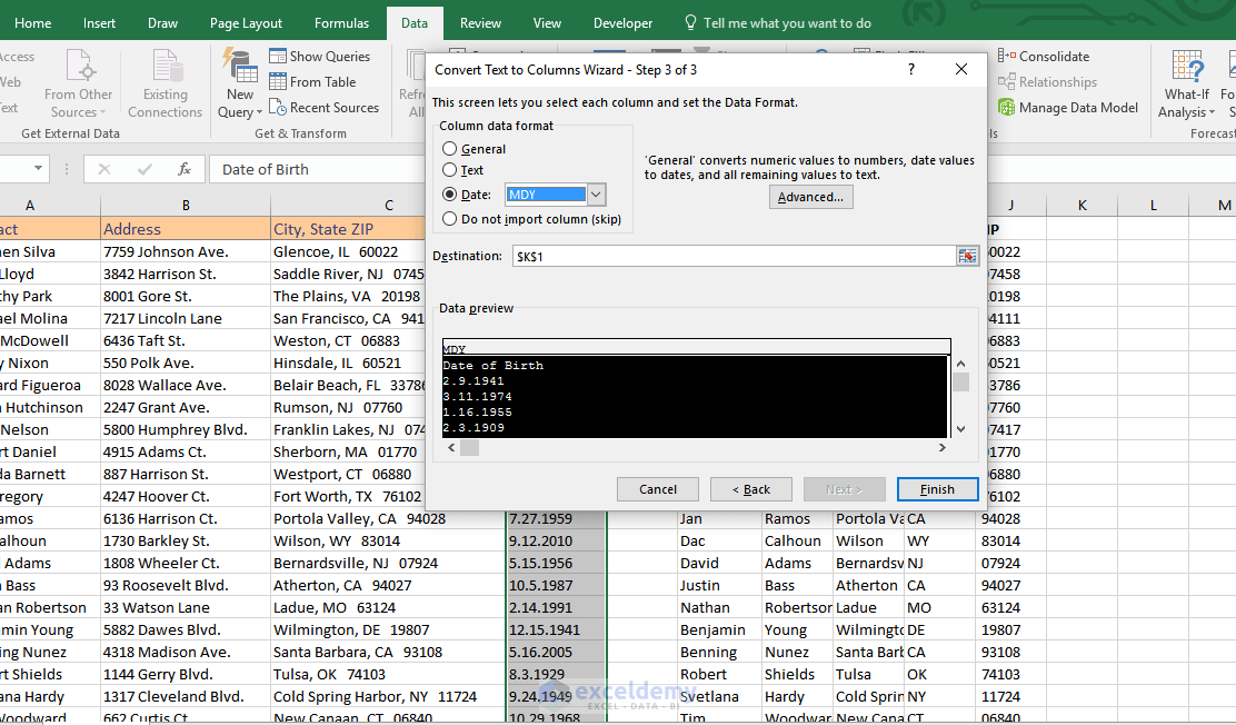 Text to Columns in Excel (Split Column, Text, Date,) ExcelDemy