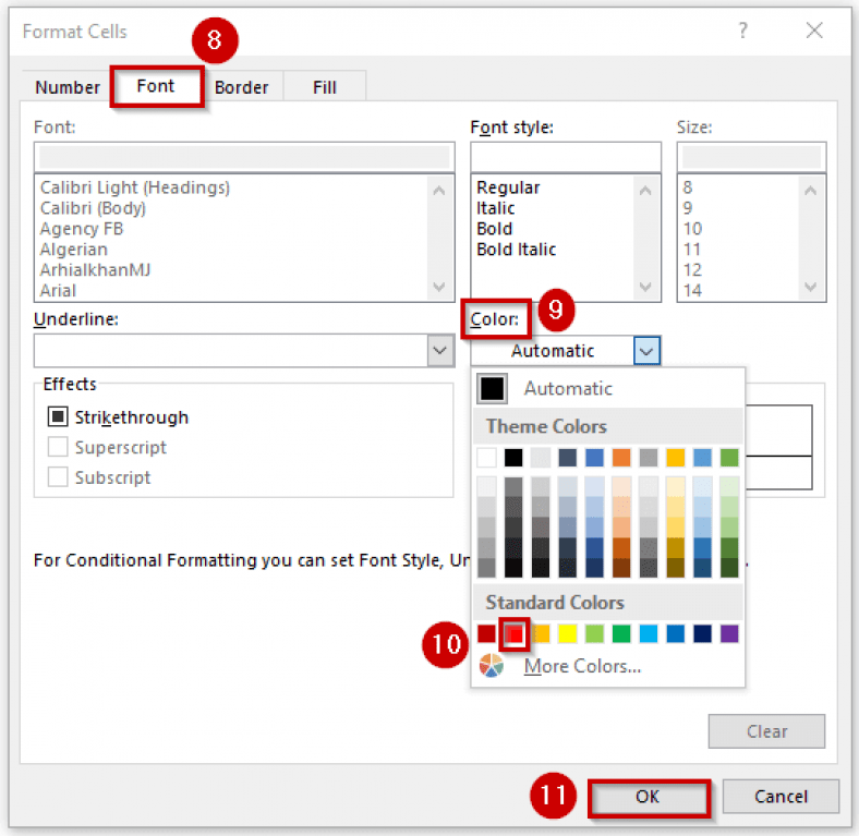 How to Make Negative Numbers Red in Excel (4 Easy Ways)